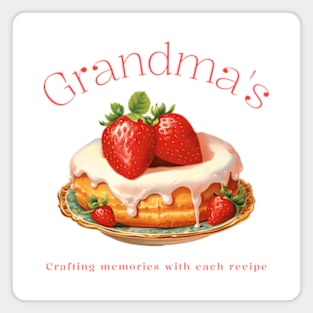 Grandma's Crafting Memories with each recipe Magnet